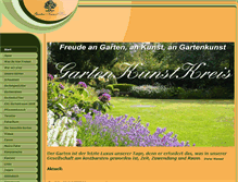 Tablet Screenshot of gartenkunstkreis.de